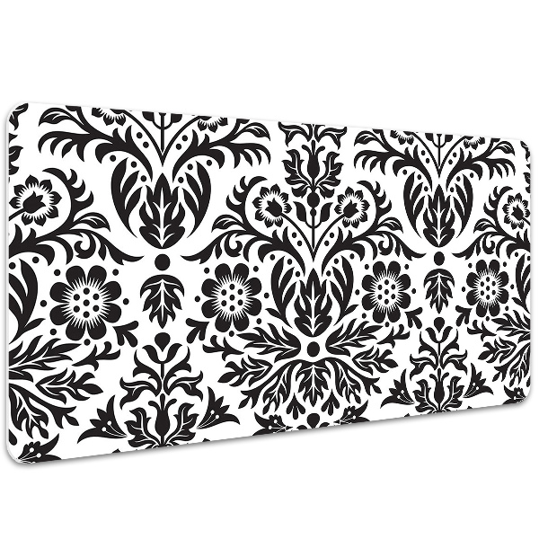 Large desk mat table protector floral pattern