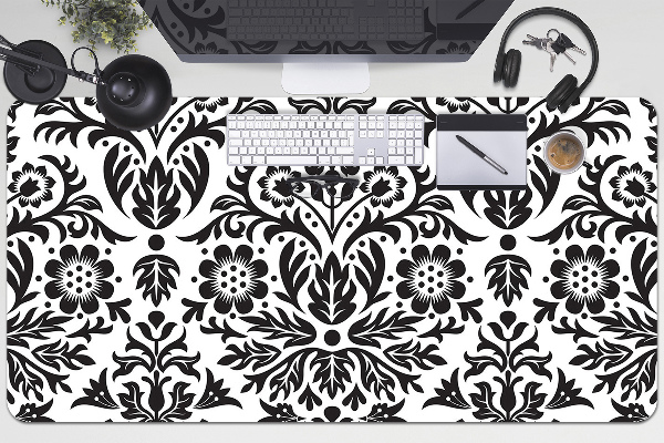 Large desk mat table protector floral pattern