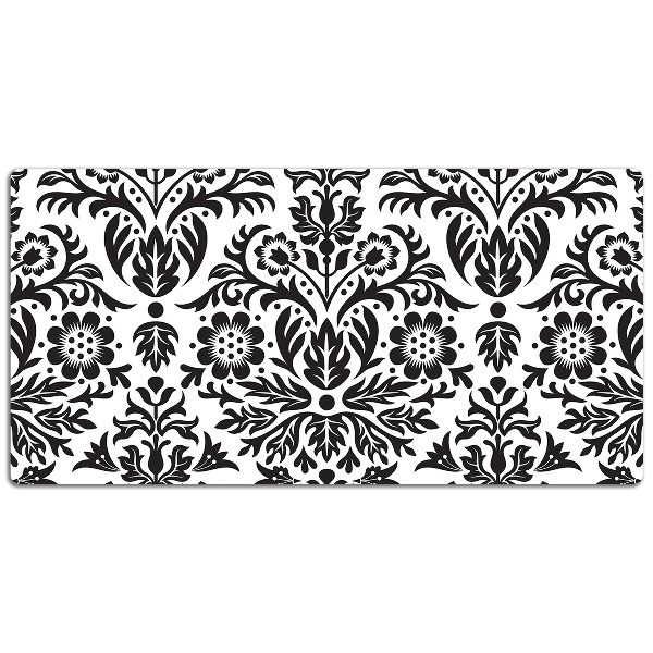 Large desk mat table protector floral pattern