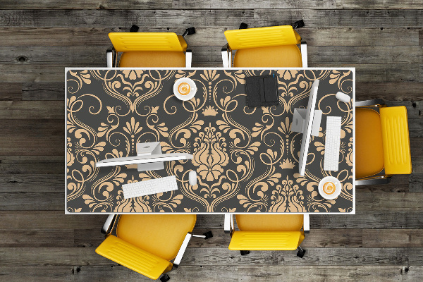 Full desk mat Golden ornament