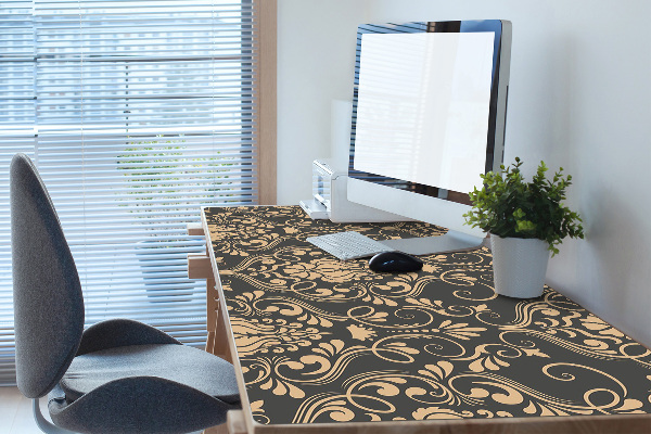 Full desk mat Golden ornament