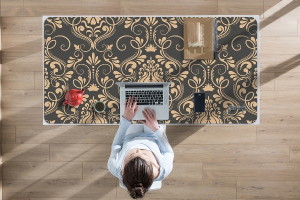 Full desk mat Golden ornament