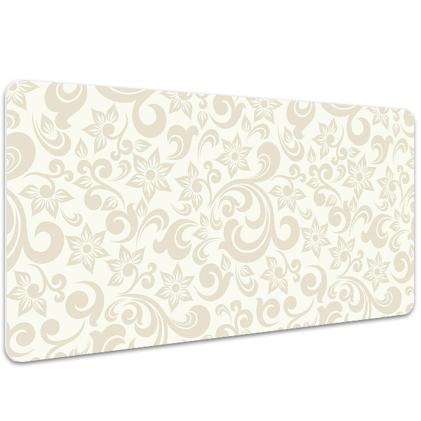 Large desk mat table protector baroque pattern