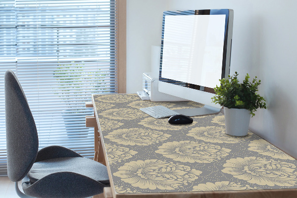 Full desk protector Damask pattern
