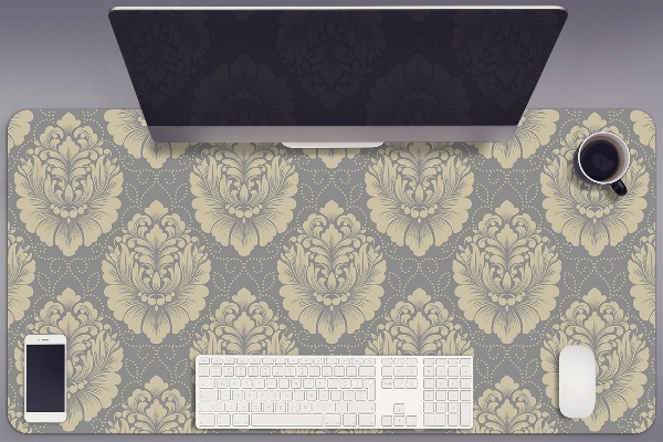 Full desk protector Damask pattern