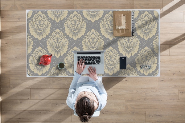 Full desk protector Damask pattern