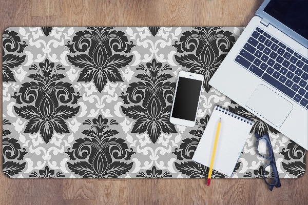 Large desk mat for children gray pattern