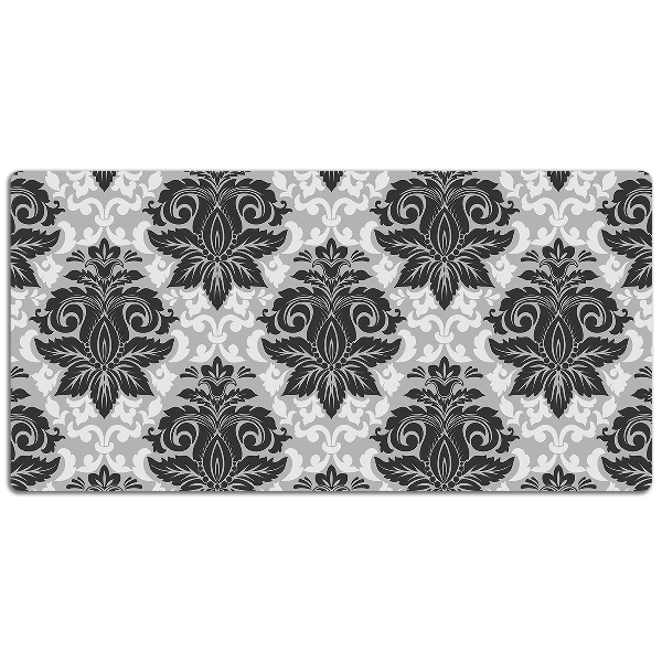 Large desk mat for children gray pattern