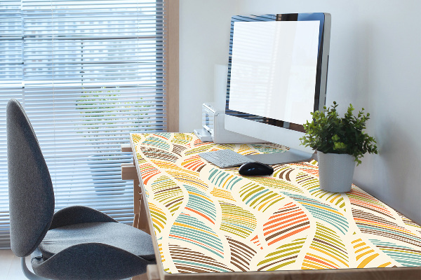 Full desk pad abstract waves