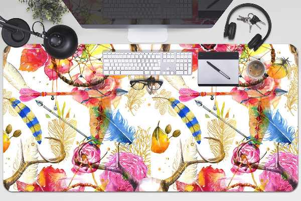Full desk pad Indian motifs