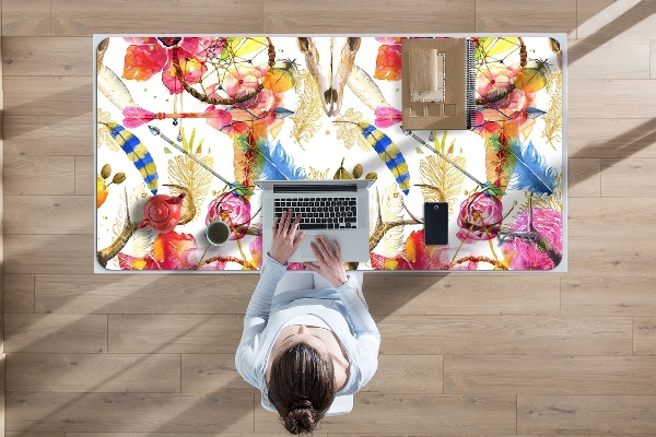 Full desk pad Indian motifs