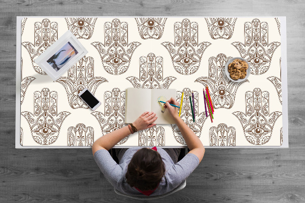 Full desk mat brown symbol