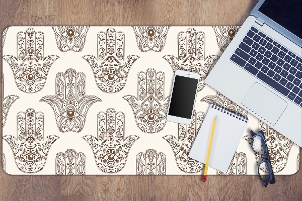 Full desk mat brown symbol