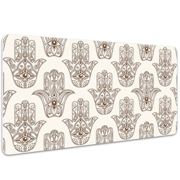 Full desk mat brown symbol