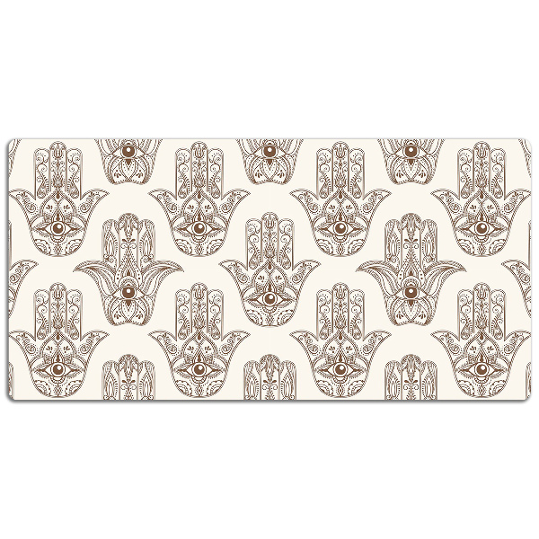 Full desk mat brown symbol