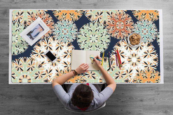 Full desk protector colorful mandalas