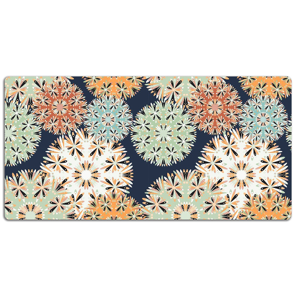 Full desk protector colorful mandalas