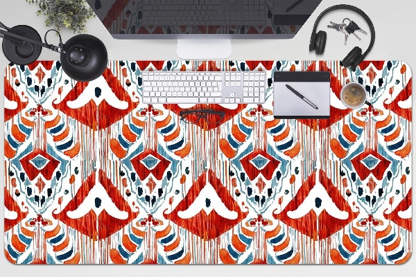 Large desk mat table protector ethnic style