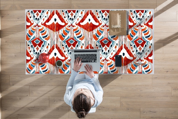 Large desk mat table protector ethnic style