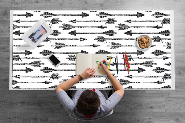 Large desk mat for children shots