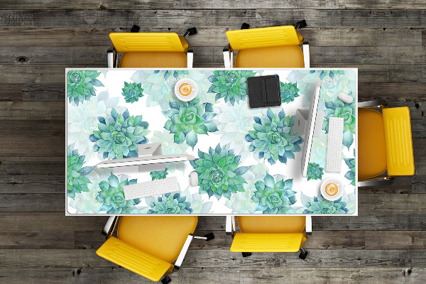 Large desk mat for children Succulents