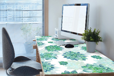 Large desk mat for children Succulents