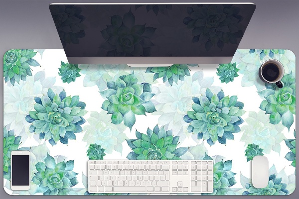 Large desk mat for children Succulents