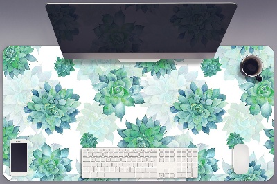 Large desk mat for children Succulents