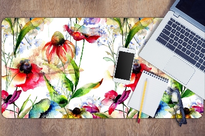 Full desk pad Colored flowers