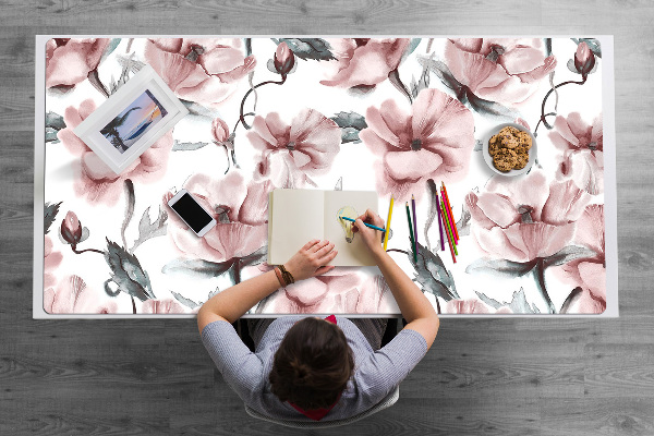 Full desk mat floral image