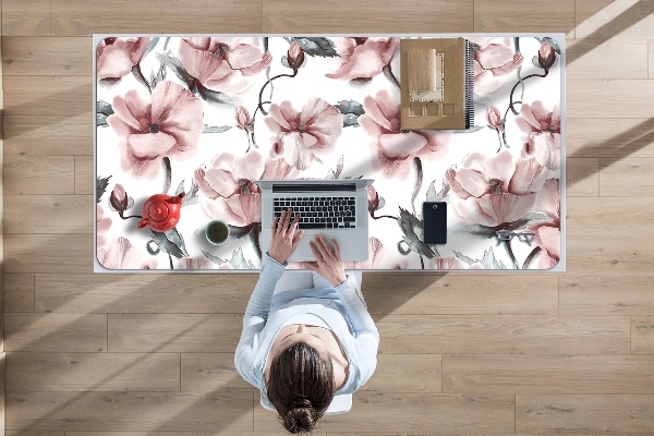 Full desk mat floral image
