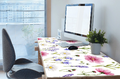 Desk pad Wildflowers daisies