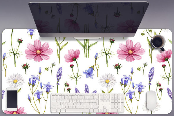 Desk pad Wildflowers daisies