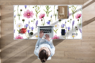 Desk pad Wildflowers daisies