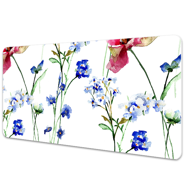 Desk pad painted flowers