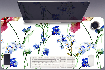 Desk pad painted flowers