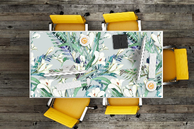 Large desk mat for children crocuses