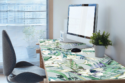 Large desk mat for children crocuses