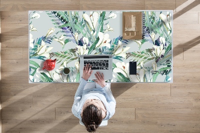 Large desk mat for children crocuses