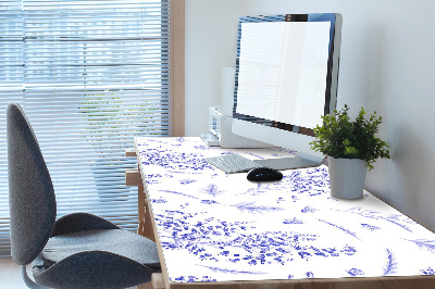 Full desk protector watercolor lavender