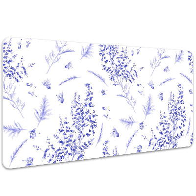 Full desk protector watercolor lavender