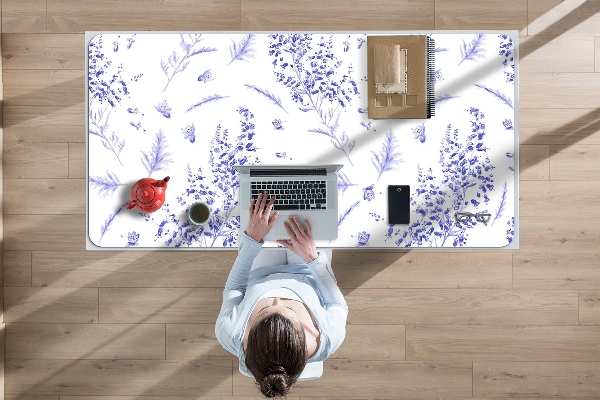 Full desk protector watercolor lavender