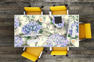 Large desk mat for children Hydrangea