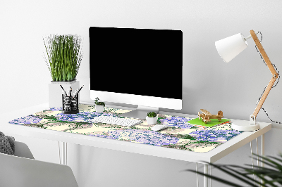 Large desk mat for children Hydrangea