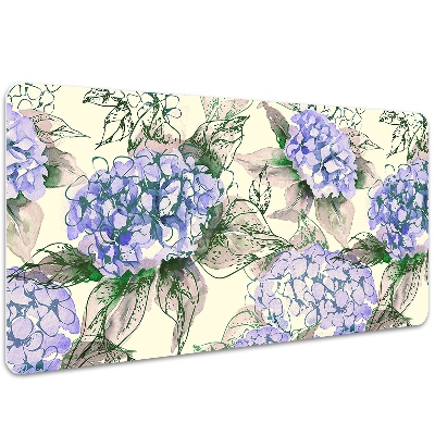 Large desk mat for children Hydrangea