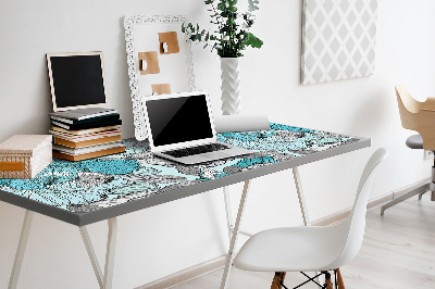 Desk mat floral composition