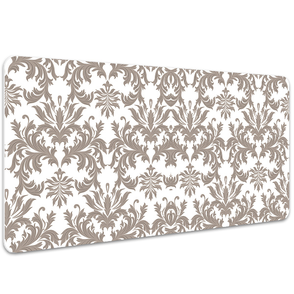 Large desk mat table protector baroque pattern