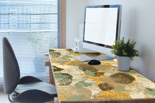 Large desk pad PVC protector retro art