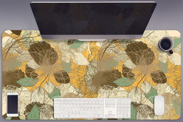 Large desk pad PVC protector retro art
