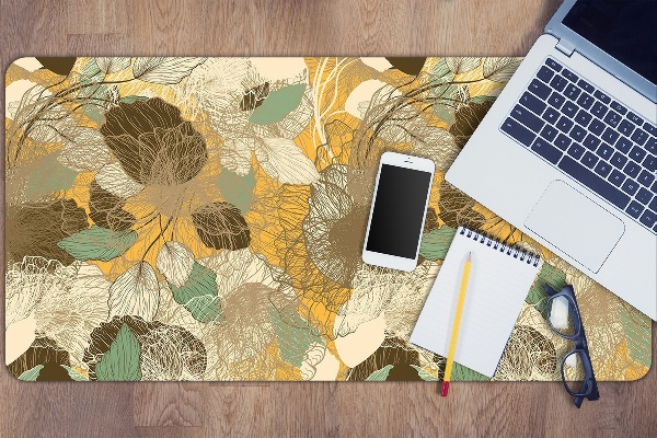 Large desk pad PVC protector retro art